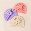 Nuevo gorro de primavera para niños de estilo europeo y americano con lazo de donut, gorro para bebé, gorro cálido para bebé, gorro indio con diseño de neumático