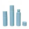 Botella de Spray Azul en Stock 60ml 80ml Botella Rellenable Tipo Pulsador 100ml Botella de Spray Fijador Protector Solar Hidratante