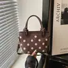Bolso Cruzado Informal para Viajes Cotidianos Lona de Lunares Estilo Nuevo Bolso Versión Coreana Bolso de Nicho 2026 Bolso de Mano Versátil de Gran Capacidad para Mujeres