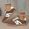 Zapatillas Deportivas de Entrenamiento para Mujer Talla Grande Transfronterizas Zapatillas Deportivas Color Blocking Retro Europeo y Americano 2026 Zapatos Planos Venta al por Mayor para Mujeres