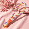 Correas de muñeca tejidas a mano de colores para teléfono de comercio exterior, disponibles en varios colores, llaveros, colgantes para bolsos y botellas de agua, venta al por mayor desde el fabricante