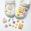 Charms de Sapato de Tartaruga de Desenho Animado e Dragão de Fogo Acessórios DIY Fivelas de Sapato Animal Fofo Resina de PVC Fivelas Decorativas em Estoque