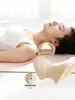 Dispositivo de tracción cervical, almohada de soporte para el cuello para uso doméstico, diseñada para estirar y corregir la postura de cabeza adelantada, una herramienta terapéutica con base antideslizante y función de masaje