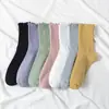 Meias de orelha de madeira femininas, meias de cano alto, brancas, finas, da moda, japonesas, meias de renda, verão