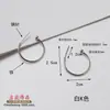 Aros de Oreja con Forma de C, Ganchos para Orejas con Forma de Arco Semicircular, Accesorios para Pendientes, Ganchos para Orejas, Pendientes, Productos Semi-Terminados, Materiales para Pendientes DIY Hechos a Mano