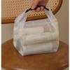 Bolsa de lavado de red EVA multifuncional, bolsa de natación para playa al aire libre, bolsa de cosméticos con hebilla para artículos diversos, bolsillo de red portátil