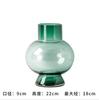 Vaso de Vidro Criativo Simples Abóbora Verde Barriga Redonda Geométrico Tridimensional Enfeites Decorativos para Mesa de Jantar em Casa Vaso de Barriga Grande