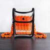 Estilista Moda Tendencia Cadena Acrílica con Bolsa Transparente de Tijeras de Colores con Cubierta para Peluquería Kit Cruzado para Espalda