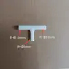 Tê de três vias de diâmetro igual Tê redutor (Em forma de T) Conector de mangueira T de engate rápido de plástico Conector de plástico