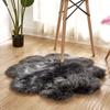 Alfombra de felpa blanca estilo europeo para sala de estar, con forma de flor de ciruelo, para invierno, para dormitorio, mesita de noche, de lana sintética
