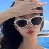 Gafas polarizadas gafas de sol retro ojo de gato para hombre y mujer cara redonda ins gafas de sol europeas y americanas gafas de sol para la montaña
