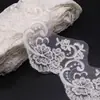 Promoção em estoque variedade de corda de osso de carro preta e branca renda véu bordado em renda renda acessórios para vestido de noiva