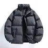 Jaqueta Acolchoada de Casal Casaco de Algodão Masculino Gola Alta Acolchoado Quente Anti-frio Roupa Exterior Outono Inverno Novo Estilo Jaqueta Acolchoada de Inverno