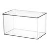 Caja de Almacenamiento de Escritorio Caja Transparente Acrílica con Tapa Gran Capacidad Juego de Té Producto para el Cuidado de la Piel Caja de Almacenamiento de Cosméticos de Escritorio