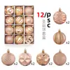 Bola de Navidad nueva transfronteriza colgante para árbol de Navidad bola pintada bola con forma de decoración de pino accesorios de decoración de Navidad