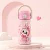 Copo Térmico, Copo de Água Infantil de Aparência Sofisticada, Copo Duplo Portátil para Uso Externo, Luxo Leve, High-End, Copo de Água Infantil Cartoon Fofo