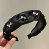 Nuevo Estilo Elegante Diadema de Moda de Pedrería Tejida a Mano Horquilla para el Cabello para Mujer Tocado Diadema Estilo Chanel Accesorios para Horquilla Accesorios para el Cabello