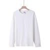 Camiseta de manga larga con puños de hilo de 260 g, prenda interior de otoño para hombre y mujer, de algodón de todos los colores.