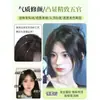 Peluca para mujer con flequillo, diseñada para cubrir las canas en la coronilla, creando un aspecto voluminoso y natural con un frente impecable, hecha con cabello humano realista