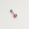 Piercings de Lengua con Incrustaciones de Diamante Checo F136 Titanio Transfronterizo, Piercings de Labio, Piercings para Cartílago de Oreja, Piercings de Nariz, Joyería para Piercing de Bola de Aleación de Titanio G23