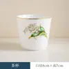 Série Lírio do Vale do Vale Porcelana de Osso Alta Jogo de Mesa com Borda Dourada Conjunto de Oito Peças de Tigela e Prato para Hotel Restaurante Louças para Mesa de Recepção de Clube
