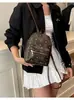 Mochila para mujer, bolsa de comercio exterior transfronterizo, nueva PU moda estilo coreano moderno con estampado, bolsa grande de capacidad para estudiantes, bolsa de viaje para mujer