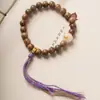 Sándalo Verde Natural Doble Círculo Pulsera de Madera DIY Especificaciones 0.6 Aproximadamente, Mismo Estilo para Hombres y Mujeres, Pulseras al por Mayor