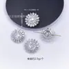 Atacado Luxo Leve Fivela de Cristal Zircônia Iluminadora Moda Roupas Fivela Decorativa Joias DIY Acessórios Decorativos Material Coringa