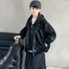 Ropa para niños chaqueta para niños primavera y otoño 2026 nuevo atuendo de otoño ropa para niños para niños mayores, chaqueta de cuero de otoño genial y moderna