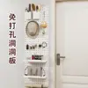 Organizador Multifuncional de Parede para Cozinha e Banheiro Doméstico Sem Furos, Painel de Pegboard de Parede para Desktop de Dormitório, Rack de Exposição para Armazenamento