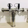 Máquina de Cerveza de Barril en Forma de T de Acero Inoxidable con Luz LED y Grifo, Torre de Cerveza Artesanal para Bares y Restaurantes