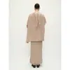 Vestido de Encaje con Cordones de Cuello Alto y Mangas Largas Rongmei 2026 Otoño e Invierno Nuevo Nórdico Vkc Minimalista Elegante Vestido Largo de Punto