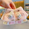 Luvas de Meio Dedo para Bebê Outono e Inverno Bebê Quente Dobráveis Tricô com Dedos de Fora Menina Dedo Desenho Animado 2024 Novo