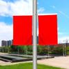Asta de luz bandera tipo trabajo bandera tipo trabajo asta de bandera tipo V bandera para colgar en la pared material de acero inoxidable bandera roja de calle al por mayor