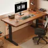 Escritorio de computadora, escritorio eléctrico de altura ajustable de madera maciza, escritorio de estudio, escritorio de escritura, escritorio para oficina en casa, escritorio para juegos, escritorio de altura ajustable nuevo