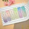 Color Caramelo Dopamina Pentagrama Goteo de Aceite Pasador para el Cabello Pinza para Flequillo Lateral de Mujer Pinza para Mechones Sueltos Pinza Pequeña Tocado