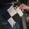 Caixa de lenços de malha de alta qualidade, moda simples, caixa de lenços de carro, sala de estar, sala de jantar, papel, bolsa de lenços de parede, carro