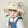 Sombrero de Bebé de Verano Delgado Protección Solar Sombrero de Pescador para Hombres y Mujeres Malla Transpirable Ala Ancha Sombrero de Sol Lindo