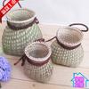 Cesta de peixe de bambu feita à mão para crianças, drama de dança, apresentação de fotografia, adereços, cesta pequena, artefato de flor de bambu característico