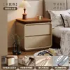 Mesita de Noche de Madera Maciza Dormitorio Hogar 2026 Nuevo Lujo Ligero Sensación de Alta Gama Pequeño Gabinete de Almacenamiento Vintage Moderno Simple