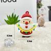 Llavero Colgante de Navidad Papá Noel Santa Muñeco de Nieve Árbol de Navidad Accesorios Pegamento Suave Navidad Pequeños Regalos