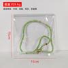 Portatarjetas de PVC transparente Bolsa selladora de joyería Bolsa de almacenamiento de joyería de doble capa Bolsa autosellable para joyería y juguetes Bolsa de embalaje Documento