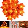 Luces de Cadena LED de Amazon Simulan Hojas de Arce, Rosas, Flores de Frangipani, Luces Decorativas para Habitación Navideña, Luces de Colores