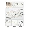 Montura de gafas redondas aleación artículos duros comercio electrónico transfronterizo más vendido nueva moda decoración belleza personalidad gafas naturales 1093