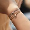 Pulsera Irregular de Corazón de Plata de Ley S925 con Moissanita de Claridad Vvs1 Estilo Coreano y Japonés Lujo Ligero Joyería para Mujeres