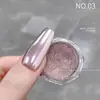 Polvo Espejo Mágico Aurora Súper Brillante Polvo de Seda Espejo Especial para Uñas Polvo de Luz de Luna Polvo de Hada Polvo de Espejo Mágico Metálico Polvo de Brillo para Uñas