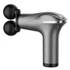 Pistola de fascia de doble cabezal transfronteriza, masajeador muscular para hombres y mujeres, modelo mini, vibración de alta frecuencia de grado profesional, pistola de fascia mini para el cuello