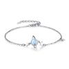 Pulsera de piedra lunar con aurora y planeta, pulsera de estrella de moda para mujer, pulsera de sentido avanzado, pulsera romántica con planeta luz de luna.