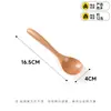 Colher Nanmu para Comida de Bebê Colher de Arroz Infantil Colher de Madeira Doméstica Ecológica Utensílios de Mesa Atacado