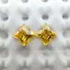 Trevo de Quatro Folhas Colorido Corte Radiante Zircônia Pedra Solta Zircônia Cúbica Acessórios de Joias Transfronteiriços Acessórios de Pedras Preciosas